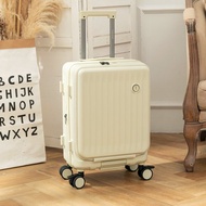 贈旅行11件組【諾貝兔】腳踩煞車 20吋 Cloudy Walk前開式行李箱