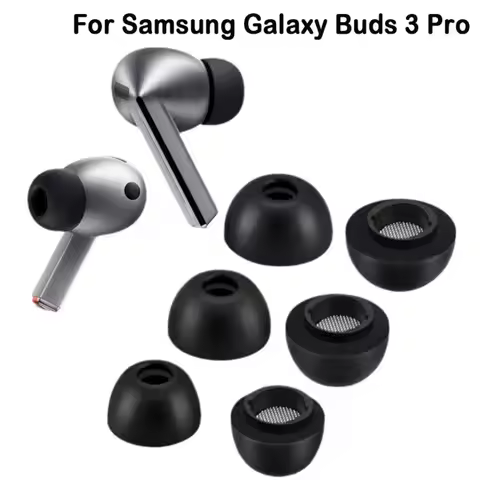 Replacement Memory foam Tips for Galaxy Buds 3 Pro Eartips wireless Earbud Anti-Slip Avoid Falling E