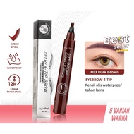Amy's diary my 4-tip brown eyebrow pencil waterproof MTW LC23