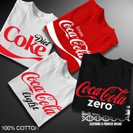Coca-Cola shirt (Coke Zero Diet Coke Coca-Cola light) Premium Quality Cotton (Adult & Kiddie