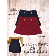 [Ready Stock] Good Quality 68 Brand 68牌子 Sixty Eight Brand Skirt with Pant 裤裙 Elastic Waistband 塑胶裤头