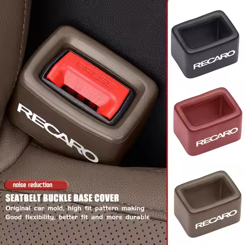 Car Seat Belt Buckle Safety Belt Base EVA Socket Protection Cover For Recaro