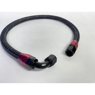 BLACK NYLON AN8 AN10 OIL COOLER BRAIDED HOSE