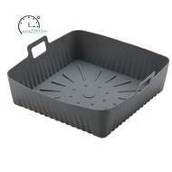 23cm/9Inch Square Large Silicone Air Fryer Liners Mold for  Air Fryer 6-8QT Reusable Airfryer Oven B