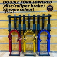 DOUBLE FORK / Fork basikal / basikal lajak / 20inch Double fork / GT stem / Double fork lajak / Fork