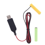 LR6 AAA Battery Eliminator 2M USB Power Supply Cable Replace 1-4 AAA Batteries - 1.5v/3v/4.5v/6v LR6