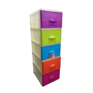 Extra Big 5 tier Plastic Drawer / Big Cabinet / Storage Cabinet/ Laci / Almari