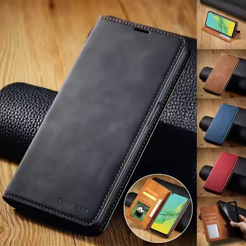 Wallet Leather Case for Samsung Galaxy S24 S23 S22 S21 S20 FE Ultra Plus S10 S9 S8 Plus A25 A52s A53