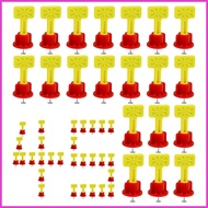 Tile Spacers Leveling 45 Pieces Tile Leveling Positioning Spacers Wall Anti-Loosening System for Bat