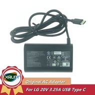 Original LG 65W USB-C 20V 3.25A AC/DC Adapter for LG gram 15Z90Q 16Z90Q 17Z90Q 16Z95PD 17Z90P-K.ADC9U1 ADT-65FSU-D03-EPK ADT-65DSU-D03-2 Laptop Power Charger