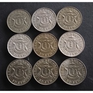 Duit Syiling Brunei 50 Sen 1967-1996 (9 pcs)
