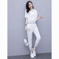 9147 People Return Successively🍀Ice Silk Sportswear Suit Women Summer Clothes 2026 New Style Fashion