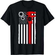 Machinist Flag Tools Cnc Machine Operator Machining T-Shirt