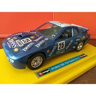 Diecast Bburago Porsche 924 Turbo Race Car 25 scale