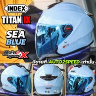 หมวกกันน็อค INDEX TITAN IX เปิดหน้า รุ่นใหม่ล่าสุด a เทาแลมโบ One