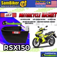 BKP RSX150 RSX 150 RS150 V3 Motorcycle Basket Plastic Quality Honda RS150 v3 Bakul PVC Motorsikal siap besi bracket