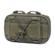 Tactical Molle Horizontal Admin Pouch Compact 1000D Utility EDC Tool Bag with Shoulder Strap