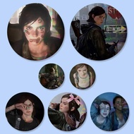 Cute E-Ellie Williams-S Badges 25 32 44 58 75 Mm Round Cosplay Pin Bag Decor Fans Collect Friends Gi