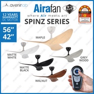 [SIRIM] AIRAFAN SPINZ 56inch 42inch 3 Blades Designer DC Ceiling Fan Kipas 风扇 with LED RF Remote Con