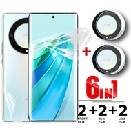 6in1 Hydrogel Film For Honor X9a x9c Camera Lens Glass Front Back Cover Screen Protector Honor X9c h