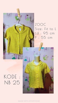 Blouse korea kuning ZOOC