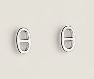 Hermes H Earrings 愛馬仕豬鼻銀耳環 925
