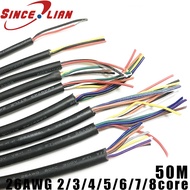 30m 26AWG 2core 3core 4core 5core 6core 7core 8 core Computer Wire UL2464 Channel Audio Line Signal 