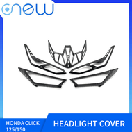 Onew Motorcycle Garnish Set 3 in 1 For Honda Click 125i/150i Headlight Cover Signal Light Cover Tail