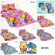 TOTO Bed Sheet 3.5 5 6 Feet Quilt Not Included CUTIES Pooh CUP168 CUP170 CUP171 CUP176 CUP177 CUP178