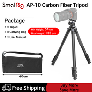 SmallRig Travel Carbon Fiber Tripod with Center Column Ball Head (Max Load 12 kg) Adjustable Height 