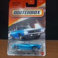 NEW 2025 MATCHBOX 1:64 1969 CAMARO SS 396 biru