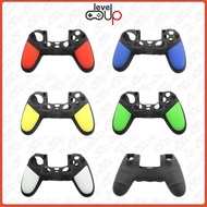 PS4 DS4 PlayStation 4 Controller Anti Slip Ribbed Grip Full Cover Silicone Case