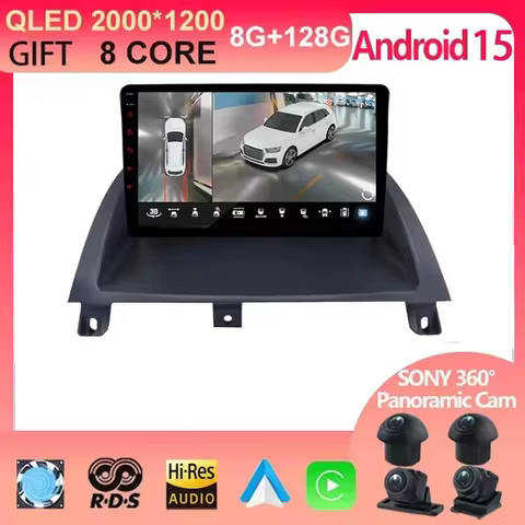 For MG 3 MG3 2011-2017 8Core Android 15 Car Media GPS 360 Panoramic Radio CarPlay 4G WiFi Optical HD