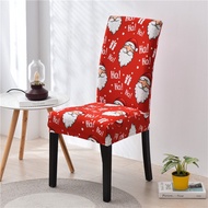 Christmas Printing Dining Chair Covers Modern Removable Anti dirty Kitchen Seat Case Stretch Chair Slipcovers for Home Banquet