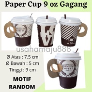 9oz Handled Paper Cups Heat-Resistant Paper Cups - 50pcs