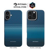 Pitaka เคสสำหรับ iPhone 16/ 16 Plus/ 16 Pro/ 16 Pro Max รุ่น MagEZ Case 6 (Tactile Woven Case) by Vg