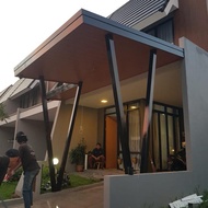 PROMO TERBATAS KANOPI BAJA RINGAN ATAP ALDERON + PLAVON PVC MINIMALIS | READY