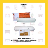 [PACKAGE] Florence Lyocell Embossed Bolster + Liev Bolster Protector