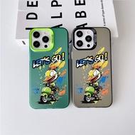 IMD Casing For iPhone 15 Pro max 14 promax 13 12 11 XS XR XSMAX 7G SE2020 7 Plus Metal Buttons Frost