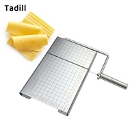 [dksqer] Butter Cutter, Stainless Steel, , Cheese Cutting Board, Multipurpose Cheese Cutter Board, C