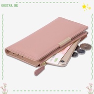 OOSTAR Wallet with Compartments for Notes, Long Women's Wallet with Multiple Cards, PU Leather Coin 