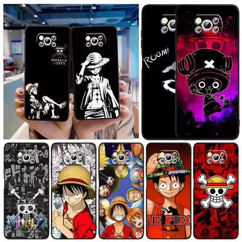 Anime Japanese One Piece For Xiaomi Mi Poco X6 F5 F4 F3 F2 X5 X4 X3 M6 M5 M5S M4 M3 C40 Pro GT NFC 5