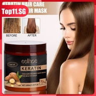 EELHOE Premium Hair Mask Hair Keratin Reducing Smoothing Shiny Treatment 100ml (top11.sg.)