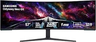 SAMSUNG 57" Odyssey Neo G9 Series Dual 4K UHD 1000R Curved Gaming Monitor, 240Hz, 1ms with DisplayPo