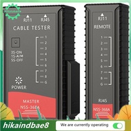 Cable Tester RJ45 Network Cord Tester CAT5E CAT6 CAT7 Burn Battery Power 8P8C 6P8C Transmitter Recei