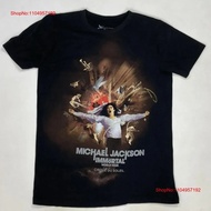 Kemeja-T Michael Jackson Immortal Tour Cirque Du Soleil Wanita Saiz Sederhana Gaya Vintage Grafik Di
