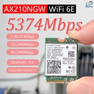 Genuine Wifi 6E Card AX 210 with 3 bands 2.4-5-6GHz Bluetooh 5.3 for LAPTOP PC TinyPC MiniPc