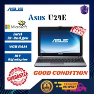 [ASUS] ASUS U24E 11.6-inch SecondHand Laptop Computer Intel I3 Gen2nd  Murah PC 4GB Student/Basis Use HD Graphics 3000