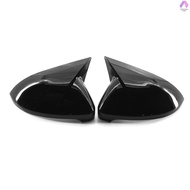 2PCS Side Mirror Cover Trim Replacement For VW Golf 7 7.5 MK7 7.5 GTI R 14-19