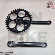 Crank 36T Iron Unicycle Middle Gear Jengki Mini Onthel 36 T Strong